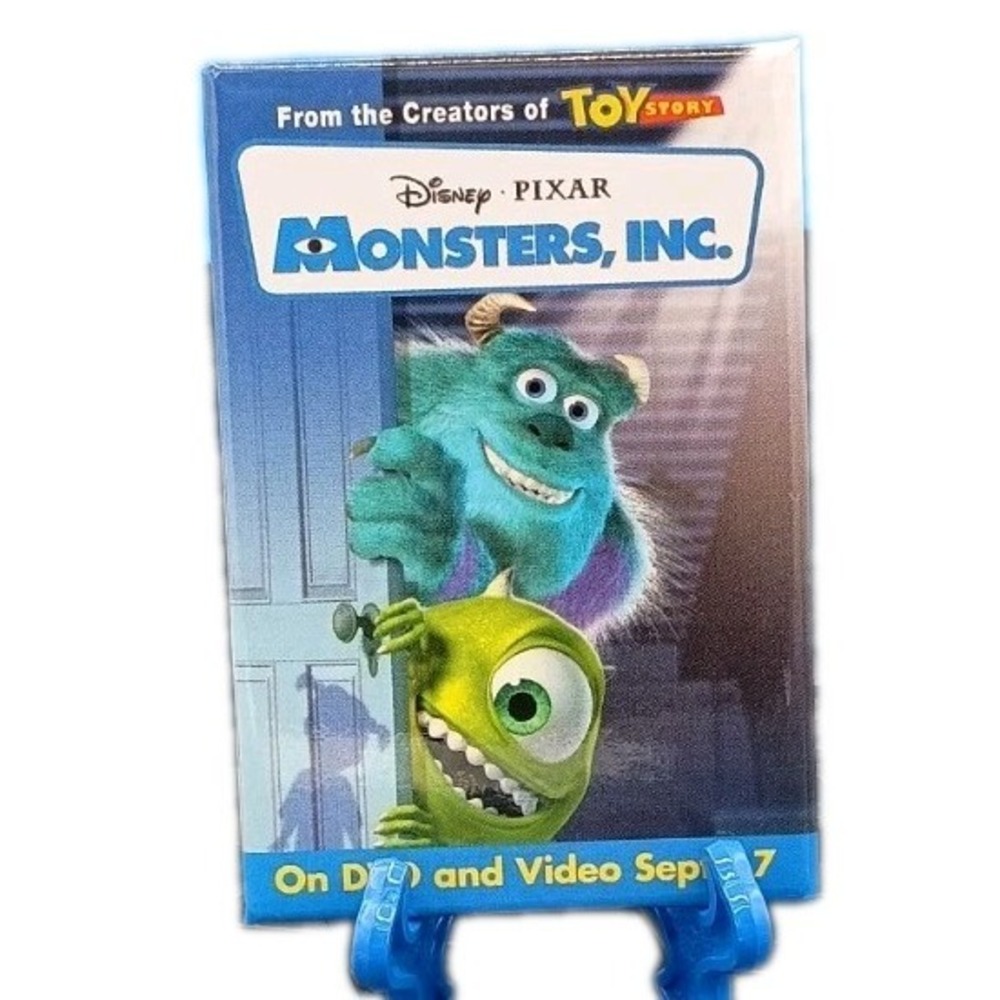 Walt Disney Monsters Inc DVD Promo Movie Badge Button Pin Pinback Pixar